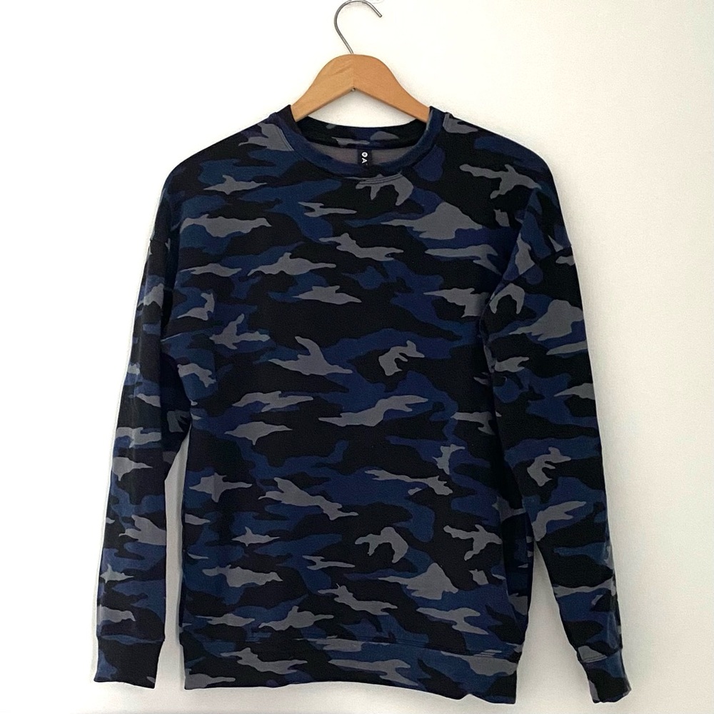 Athleta Studio to Street Camo Sweatshirt